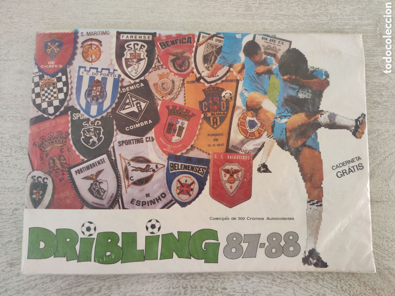 &Aacute;lbum de f&uacute;tbol completo: &Aacute;lbum caderneta completo liga Portugal 87 88 dribling ed APS 301 cromos Oporto campe&oacute;n Europa