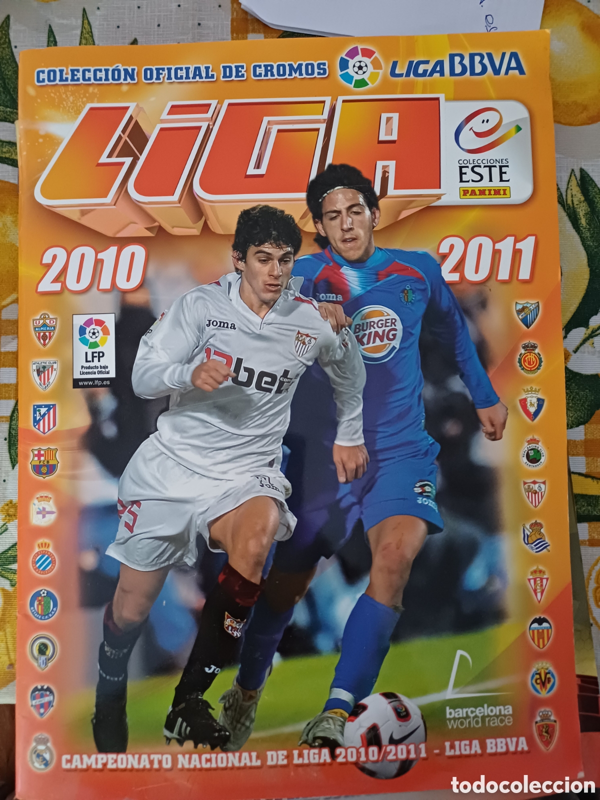&Aacute;lbum de f&uacute;tbol completo: Album ESTE 2010-2011 completo (+ mercado invierno) con todo loneditado