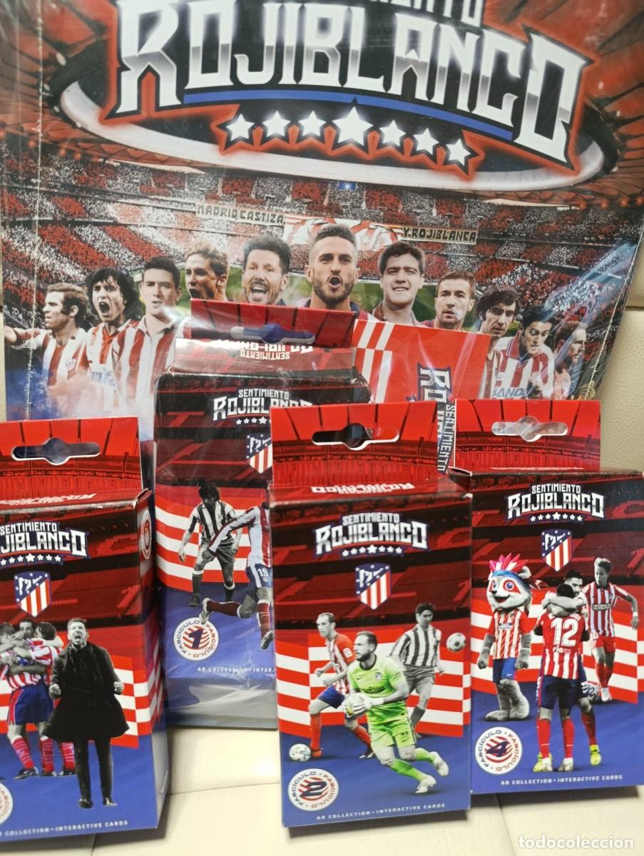 &Aacute;lbum de f&uacute;tbol completo: Album Atletico de Madrid Sentimeinto Rojiblanco 548 cromos completa sin pegar