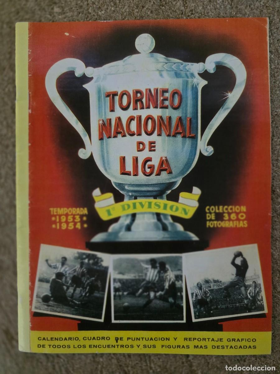 &Aacute;lbum de f&uacute;tbol completo: Torneo Nacional de Liga 1953-1954.Completo 360 Cromos.Bruguera.FACSIMIL CROMOS IMPRESOS
