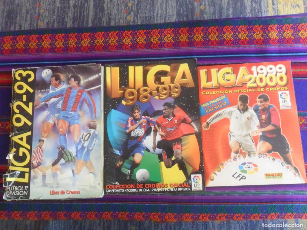&Aacute;lbum de f&uacute;tbol completo: ESTE LIGA 98 99 COMPLETO, MARADONA SIMEONE ESTE LIGA 92 93 INCOMPLETO. REGALO PANINI 1999 2000.