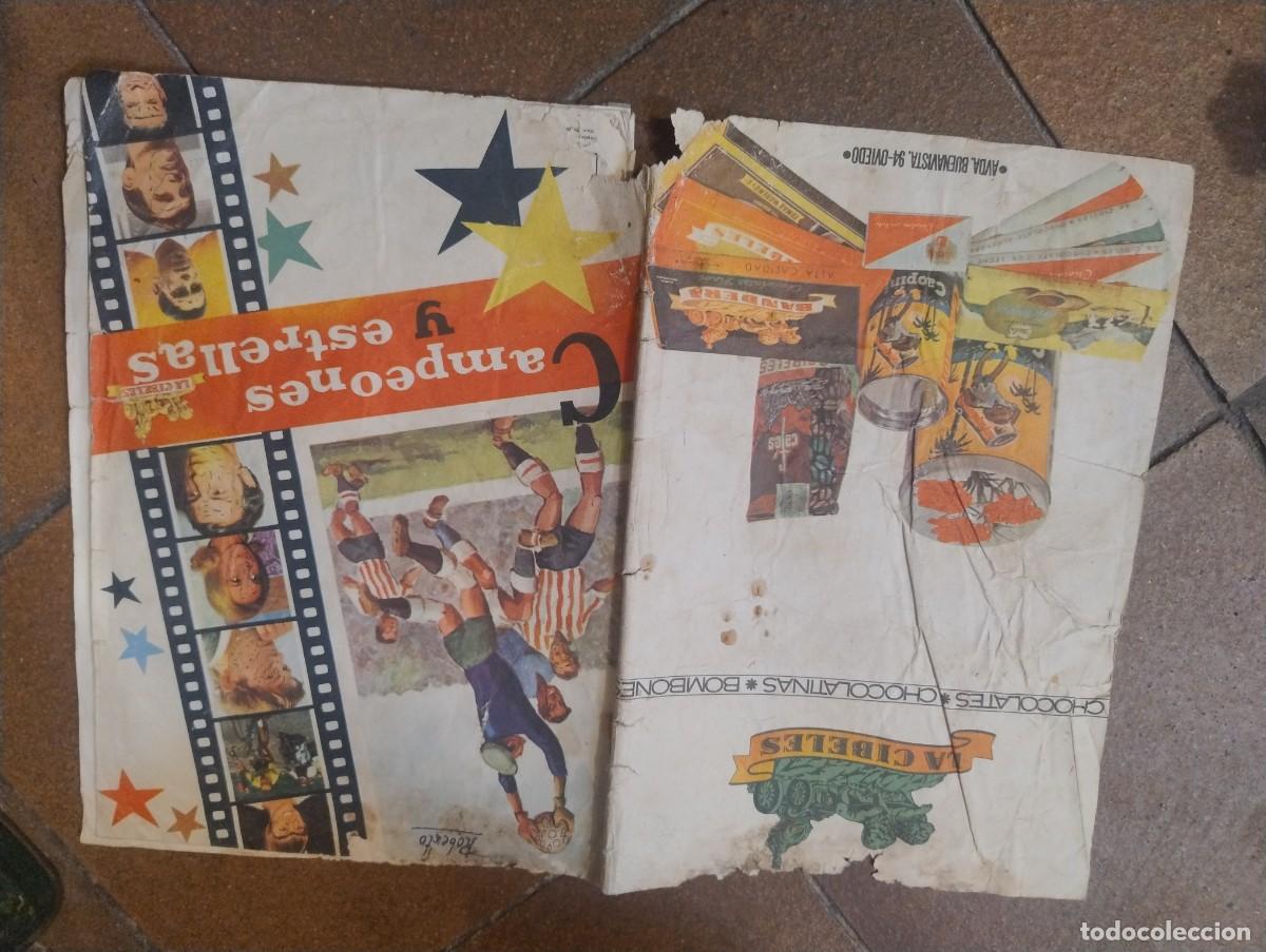 &Aacute;lbum de f&uacute;tbol completo: ALBUM DE CROMOS CAMPEONES Y ESTRELLAS LA CIBELES 1967 con 89 cromos