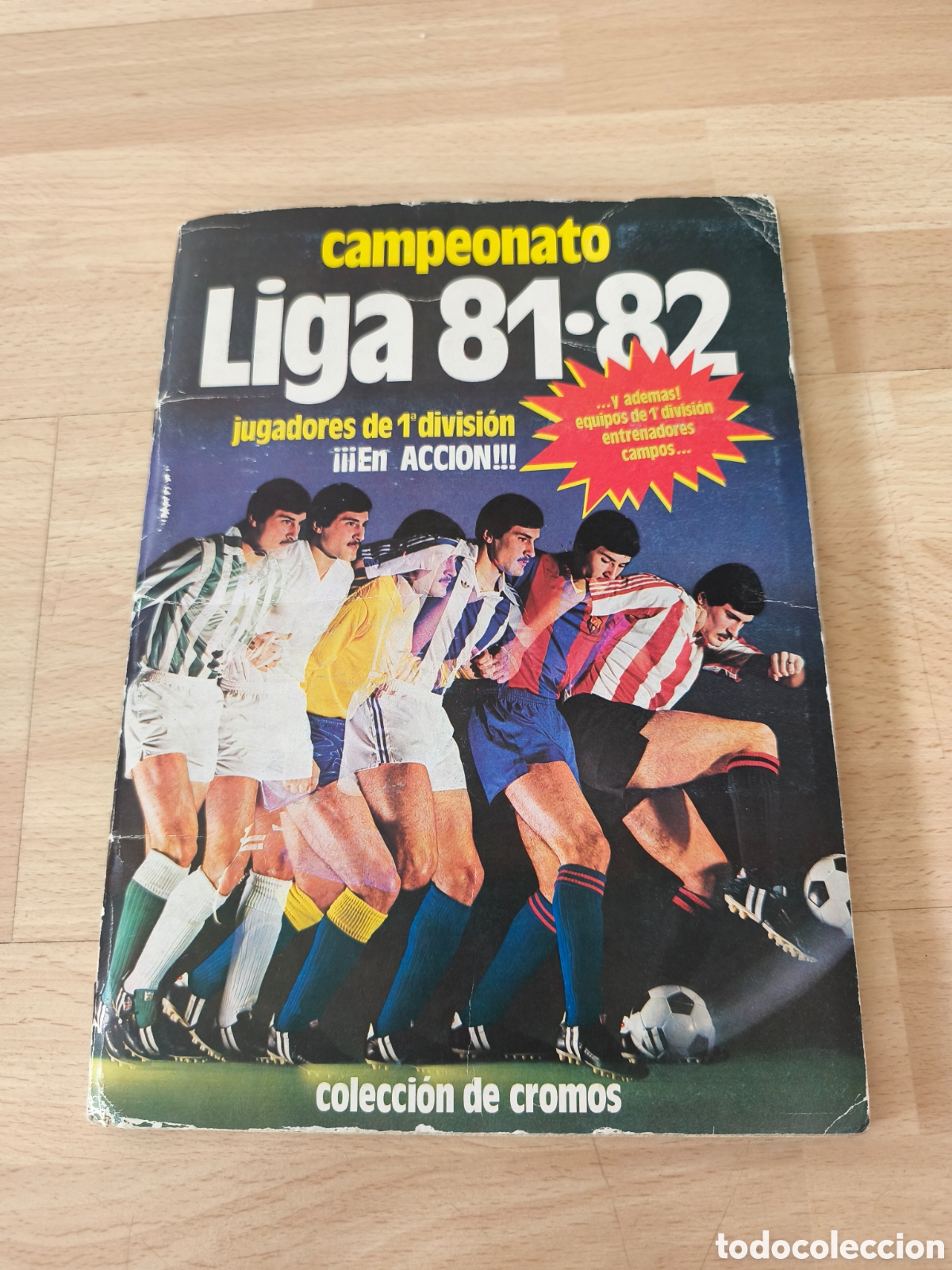 &Aacute;lbum de f&uacute;tbol completo: Album liga este 81/82 Completo con muchos cromos