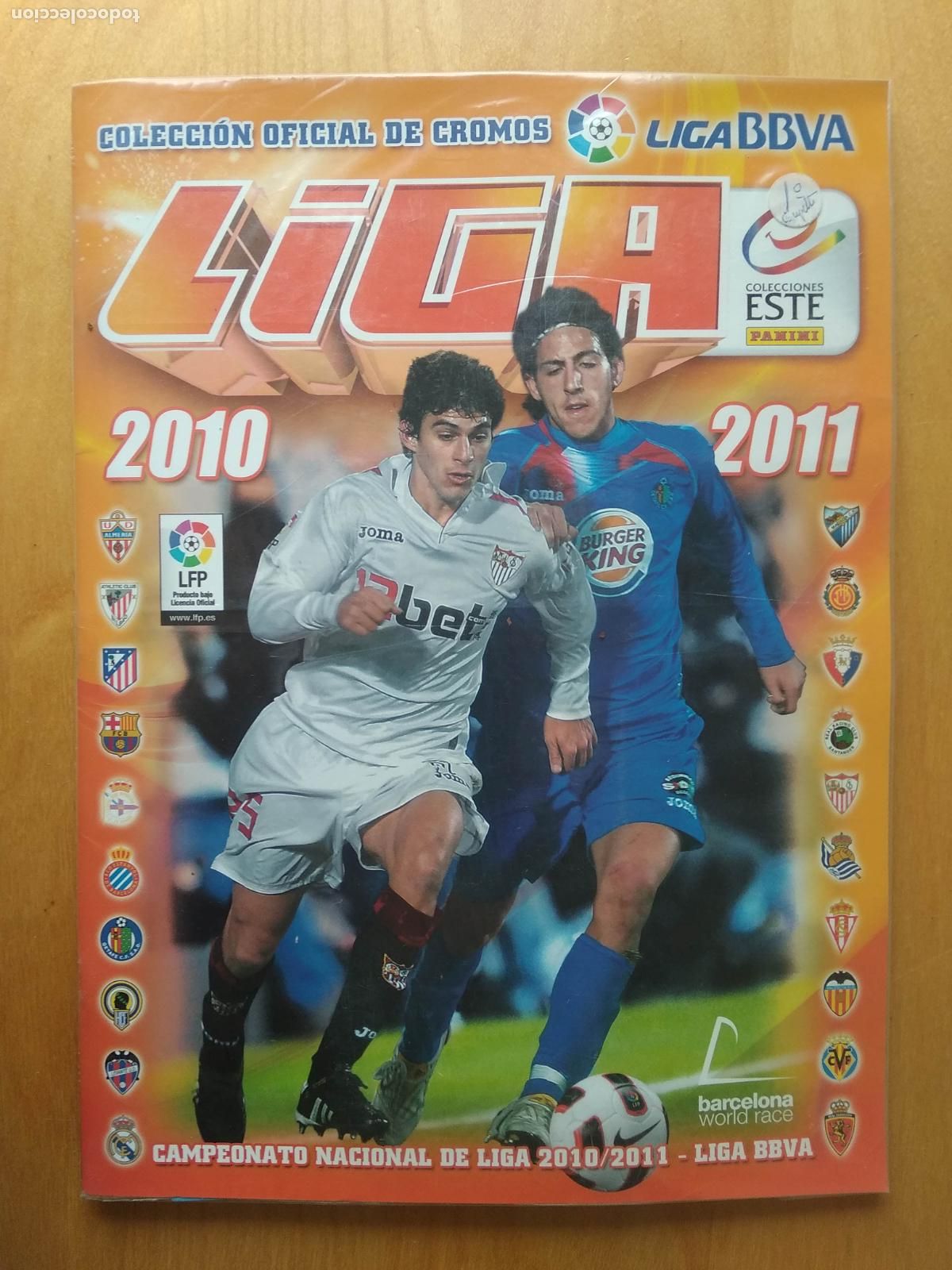 &Aacute;lbum de f&uacute;tbol completo: ALBUM COMPLETO EDICIONES ESTE LIGA 10 11 2010 2011 + FICHAJES DE INVIERNO , VER FOTOS COMPLETAS