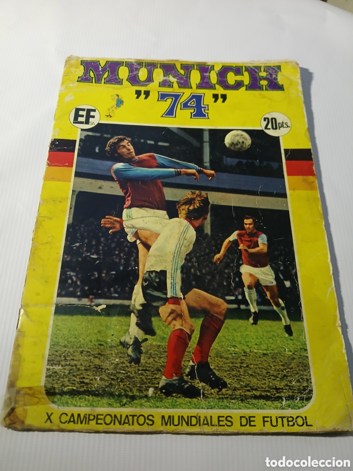 &Aacute;lbum de f&uacute;tbol completo: ALBUM MUNICH 74 X CAMPEONATOS MUNDIALES DE FUTBOL EDICIONES FHER, COMPLETO.