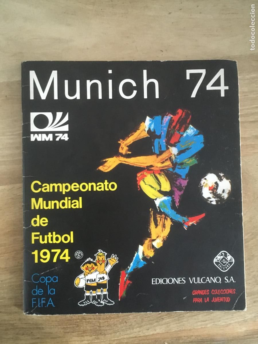 &Aacute;lbum de f&uacute;tbol completo: munich 74 vulcano album de cromos casi completo perfecto estado como nuevo solo falta 1 cromo