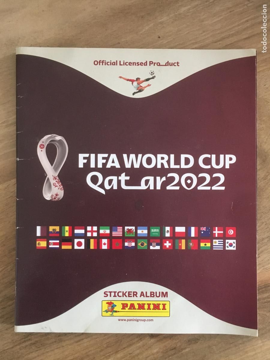 &Aacute;lbum de f&uacute;tbol completo: qatar 2022 mundial fubol panini album de cromos completo muy buen estado
