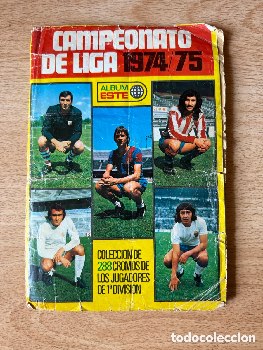 &Aacute;lbum de f&uacute;tbol completo: Camacho Marinho Aslund album cromos liga 1974 1975 ediciones este con los 3 imposibles y colocas