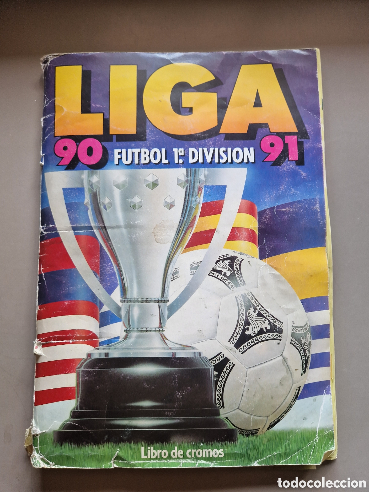 Caderneta de futebol completa: ALBUM COMPLETO LIGA ESTE 90 91 1990 1991 CON LOS COLOCAS DIFICLES Y CASI TODO EDITADO LUNG GILSON