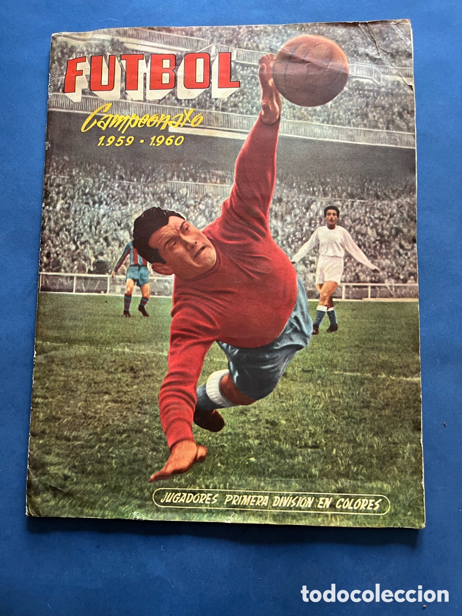 &Aacute;lbum de f&uacute;tbol completo: &Aacute;lbum Ferca 1959-60 ( completo ) con 13 cromos dobles .