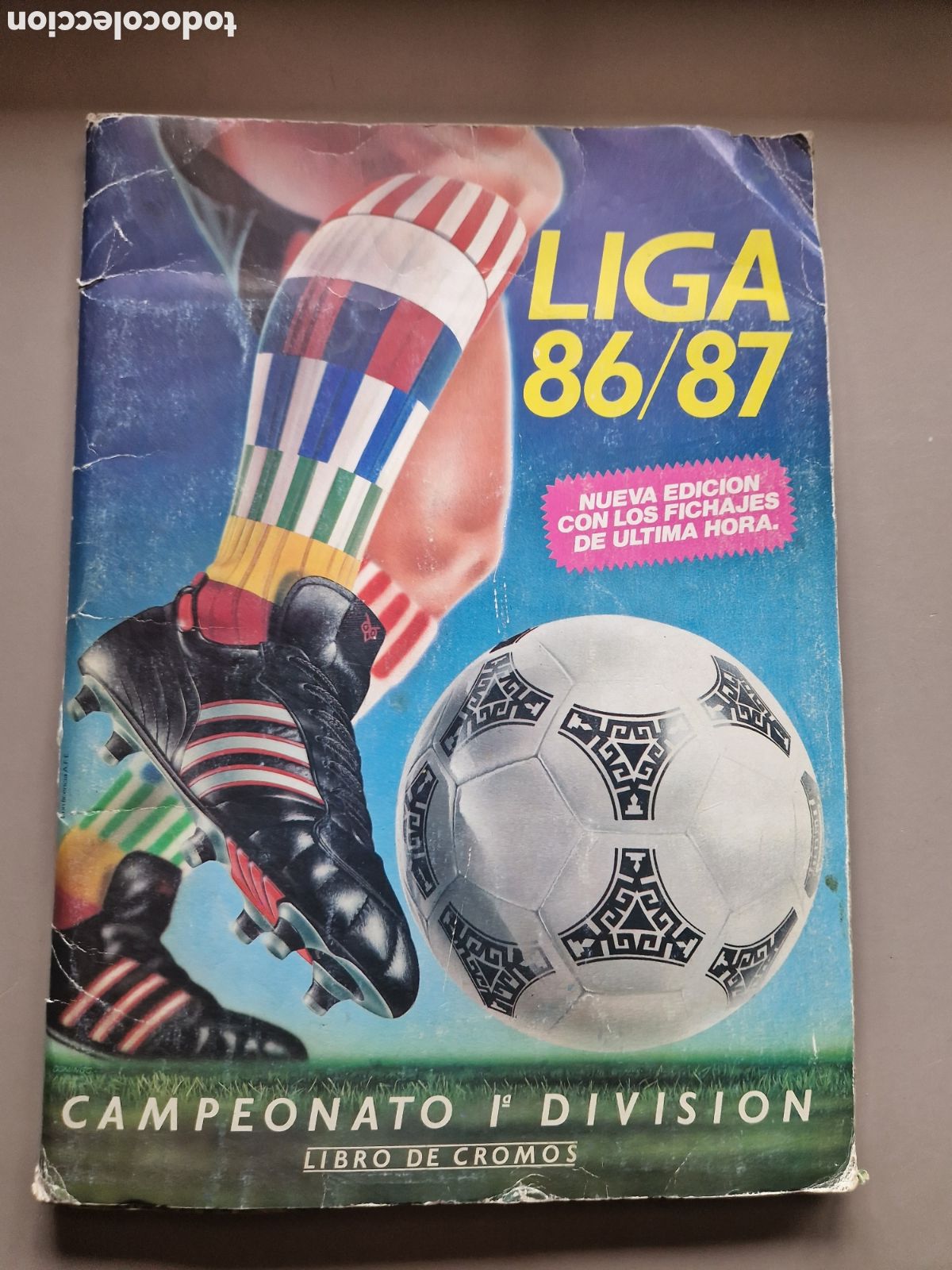 &Aacute;lbum de f&uacute;tbol completo: ALBUM COMPLETO LIGA ESTE 86 77 1986 1987 CON DOBLES Y TODOS LOS FICHAJES
