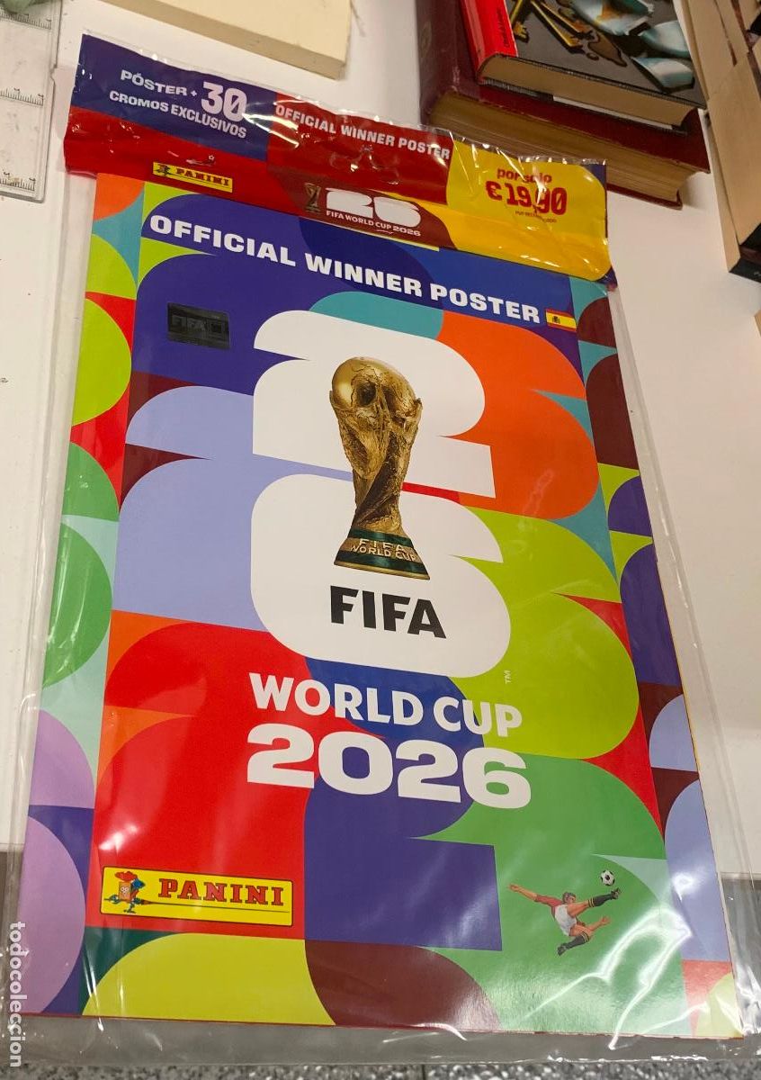 &Aacute;lbum de f&uacute;tbol completo: OFFICIAL WINNER POSTER / FIFA WORL CUP 2026 / P&Oacute;STER + 30 CROMOS EXCLUSIVOS / PANINI (MUNDIAL 2026)