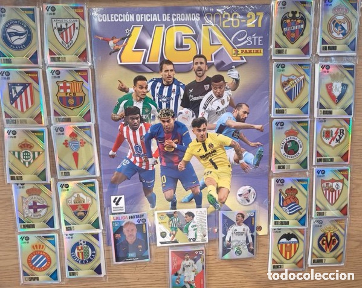&Aacute;lbum de f&uacute;tbol completo: Coleccion liga este 2026 2027 1@ 2@ 3@