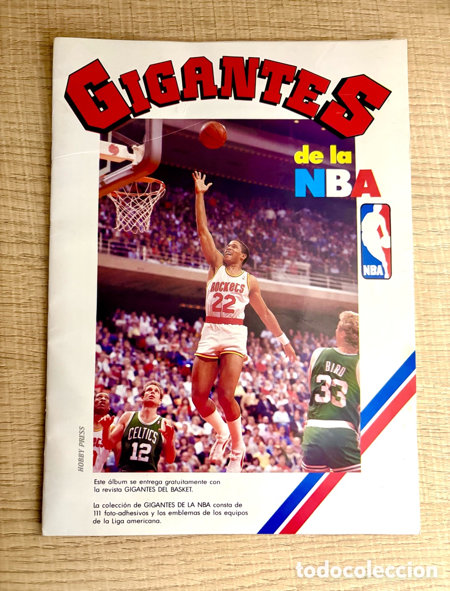 &Aacute;lbum de f&uacute;tbol completo: &Aacute;lbum Vac&iacute;o Gigantes de la NBA (1987) Hobby Press - Estado Plancha / Impecable