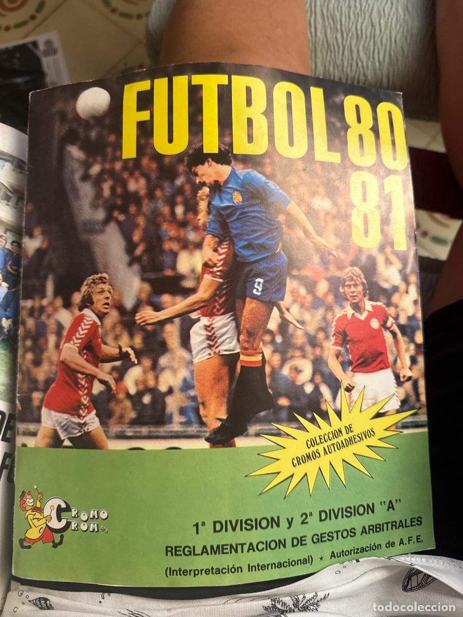 &Aacute;lbum de f&uacute;tbol completo: &Agrave;lbum cromo crom F&uacute;tbol 80-81
