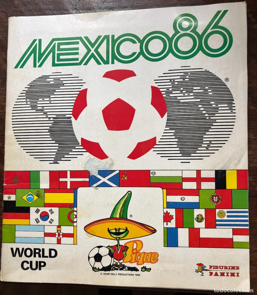 &Aacute;lbum de f&uacute;tbol completo: &Aacute;lbum de cromos de la Copa del Mundo M&eacute;xico 86, editado por Panini. COMPLETO.