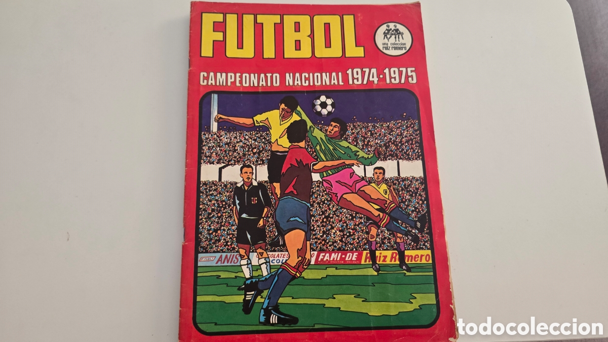 Vollst&auml;ndige Fu&szlig;ballsammelalben: &Aacute;lbum cromos futbol. Campeonato 1974-75. Riuz Romero