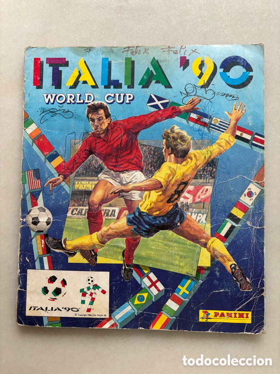 Complete Football Album: &Aacute;lbum cromos completo de f&uacute;tbol Italia 90 copa del mundo Panini