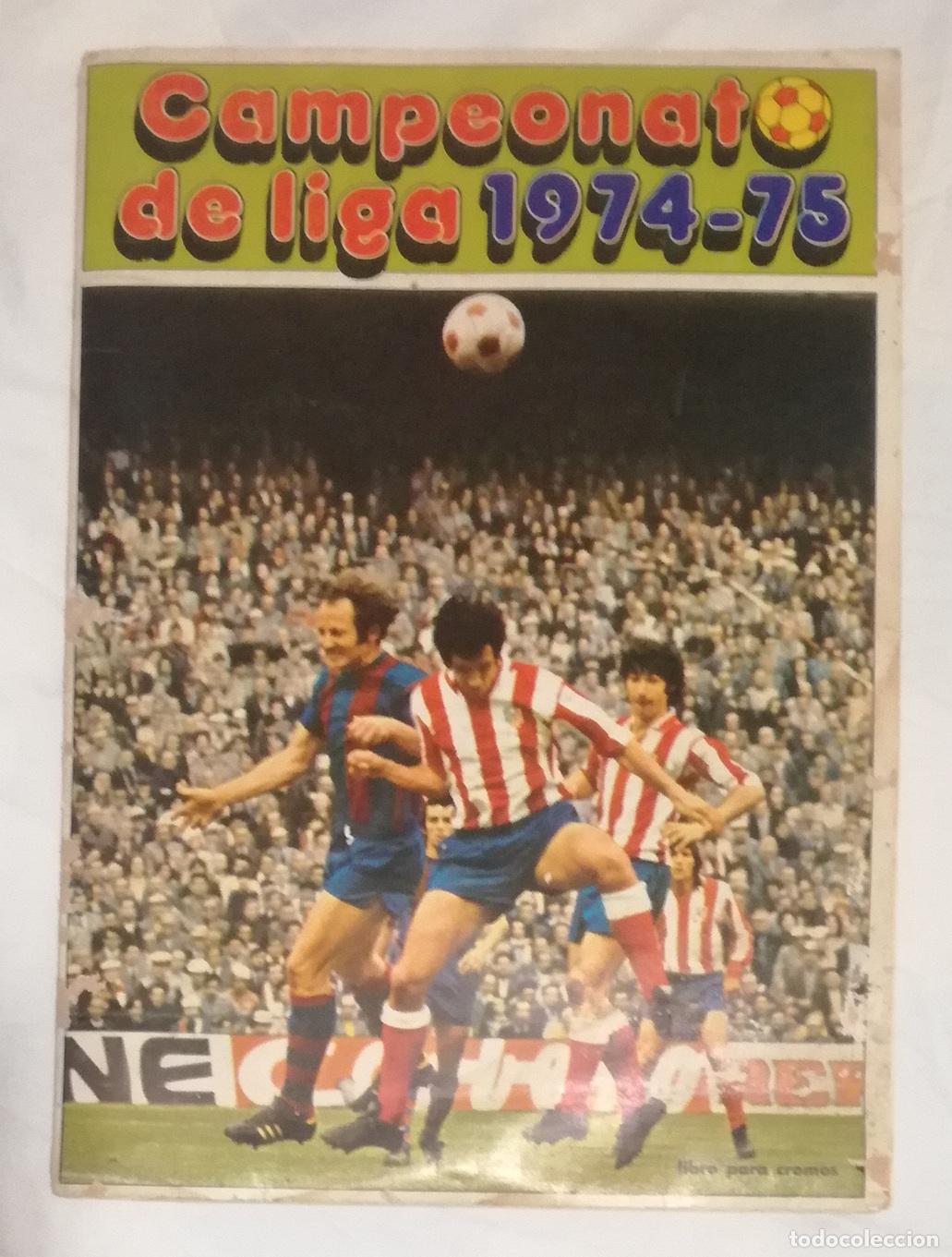 &Aacute;lbum de f&uacute;tbol completo: Album de futbol Campeonato de Liga 1974-75, FHER - Completo a falta de 14 fichajes