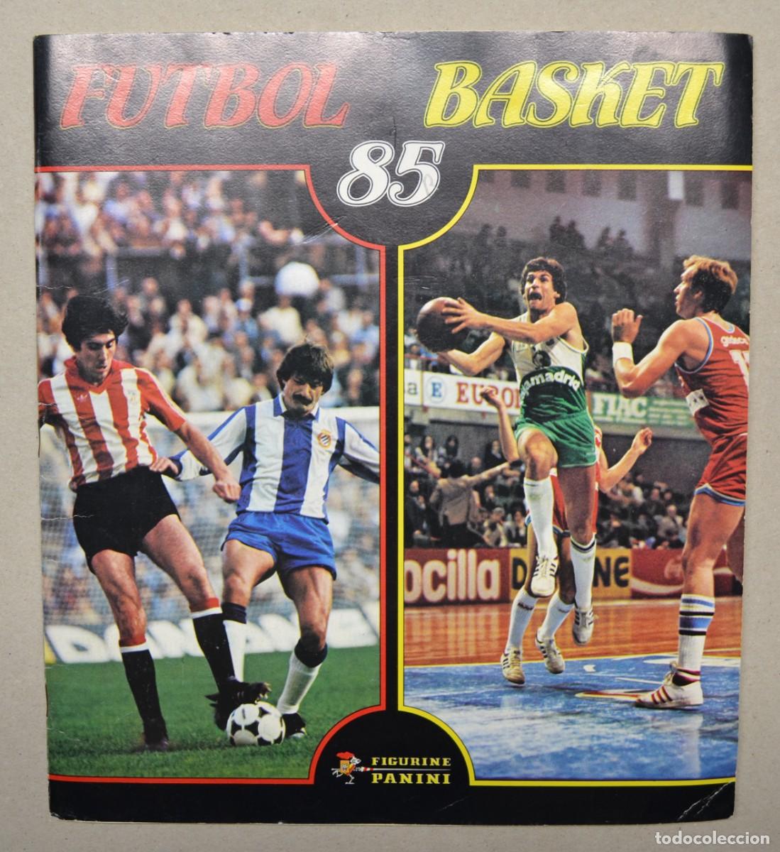 &Aacute;lbum de f&uacute;tbol completo: &Aacute;LBUM DE CROMOS COMPLETO - FUTBOL BASKET 85 - FIGURINE PANINI - LOTE 0010