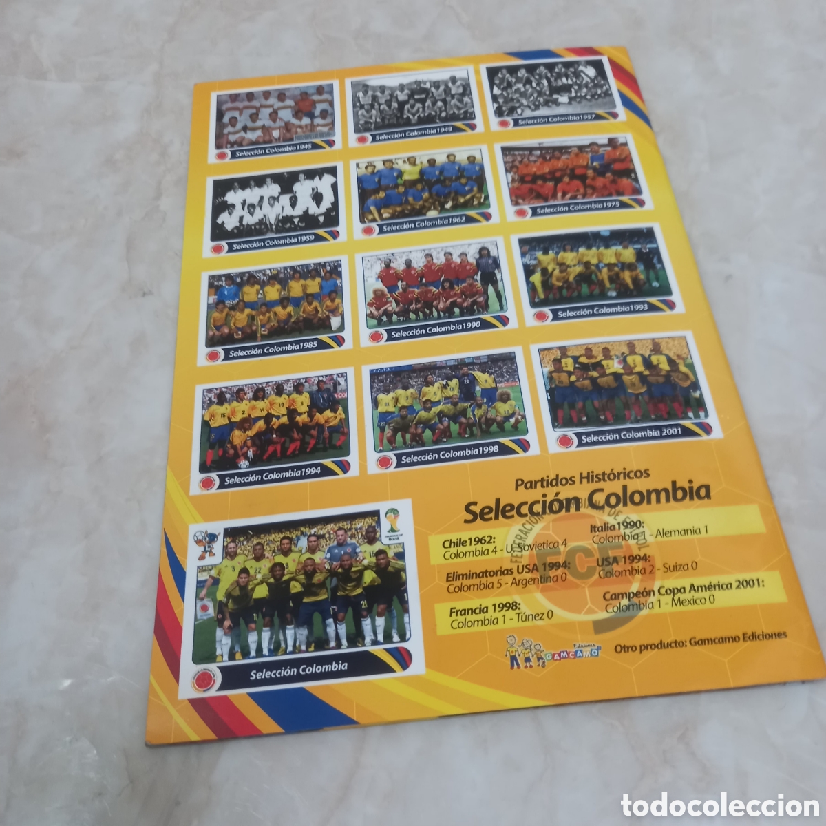 &Aacute;lbum de f&uacute;tbol completo: Album lleno cromos f&uacute;tbol selecci&oacute;n colombia Falcao James pekerman