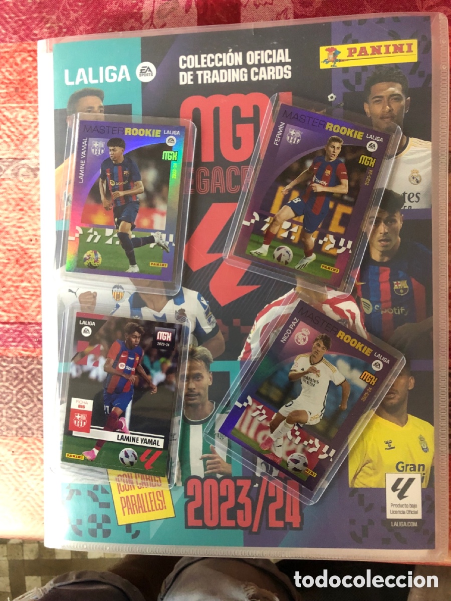 &Aacute;lbum de f&uacute;tbol completo: Coleccion Megacracks 23 24 2023 2024 2023-24 Completa 100% Power Messi 108 Bis + 423 Lamine Yamal