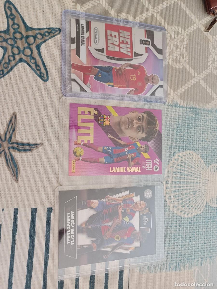&Aacute;lbum de f&uacute;tbol completo: 3 Cartas Lamine Yamal