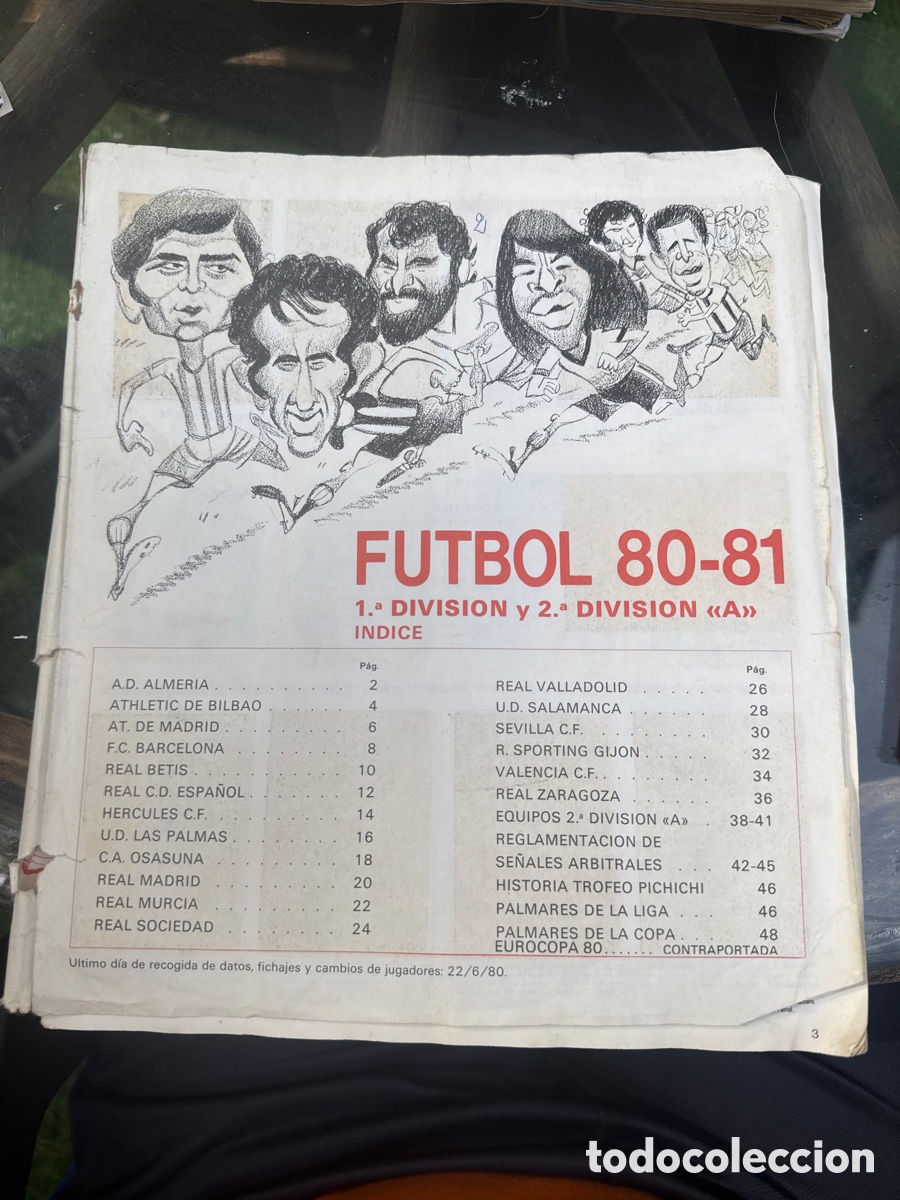 &Aacute;lbum de f&uacute;tbol completo: &Aacute;lbum completo 1980-1981