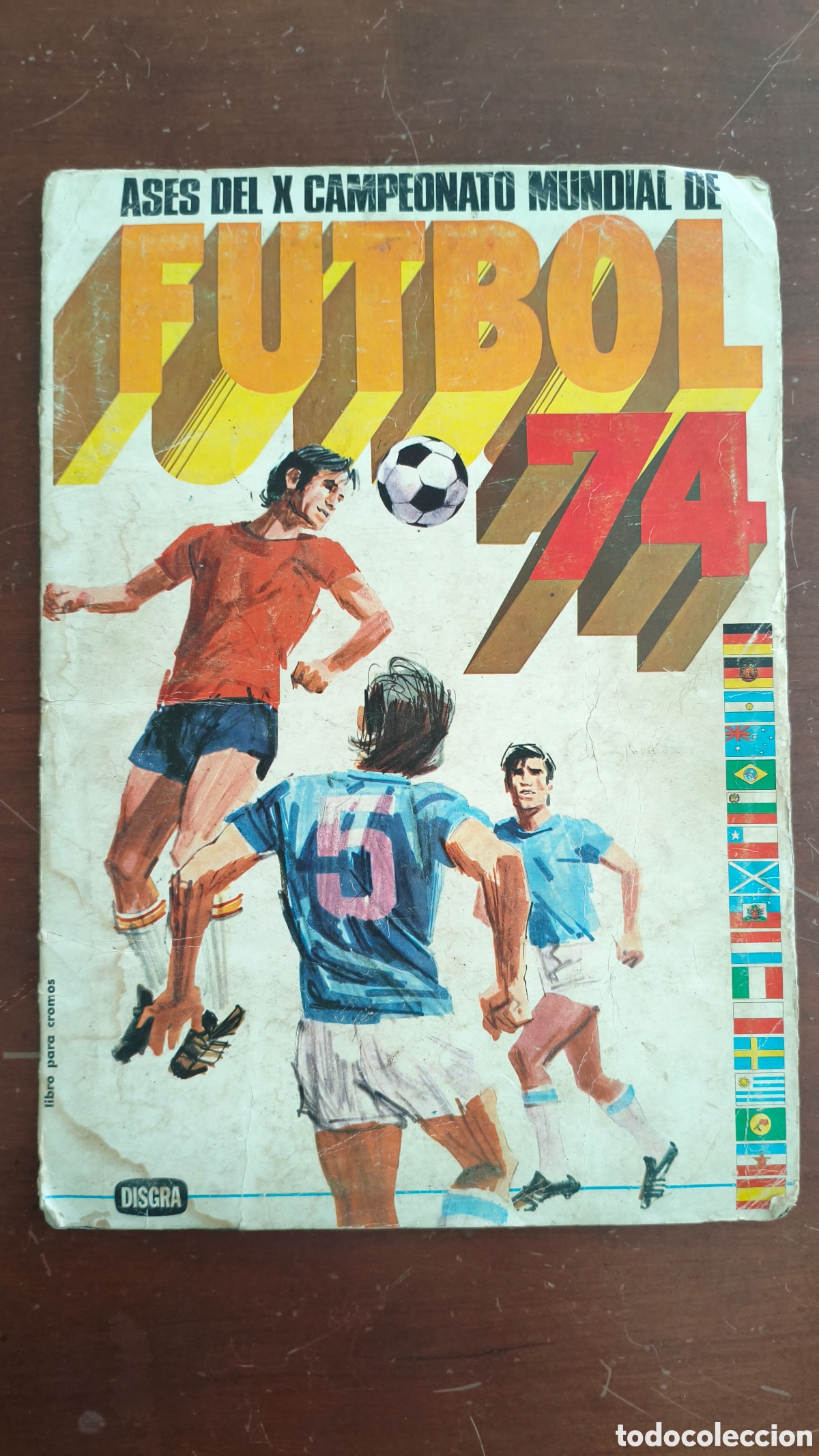 Vollst&auml;ndige Fu&szlig;ballsammelalben: Album cromos Ases de X campeonato del mundial de futbol 74 solo falta 1 cromo