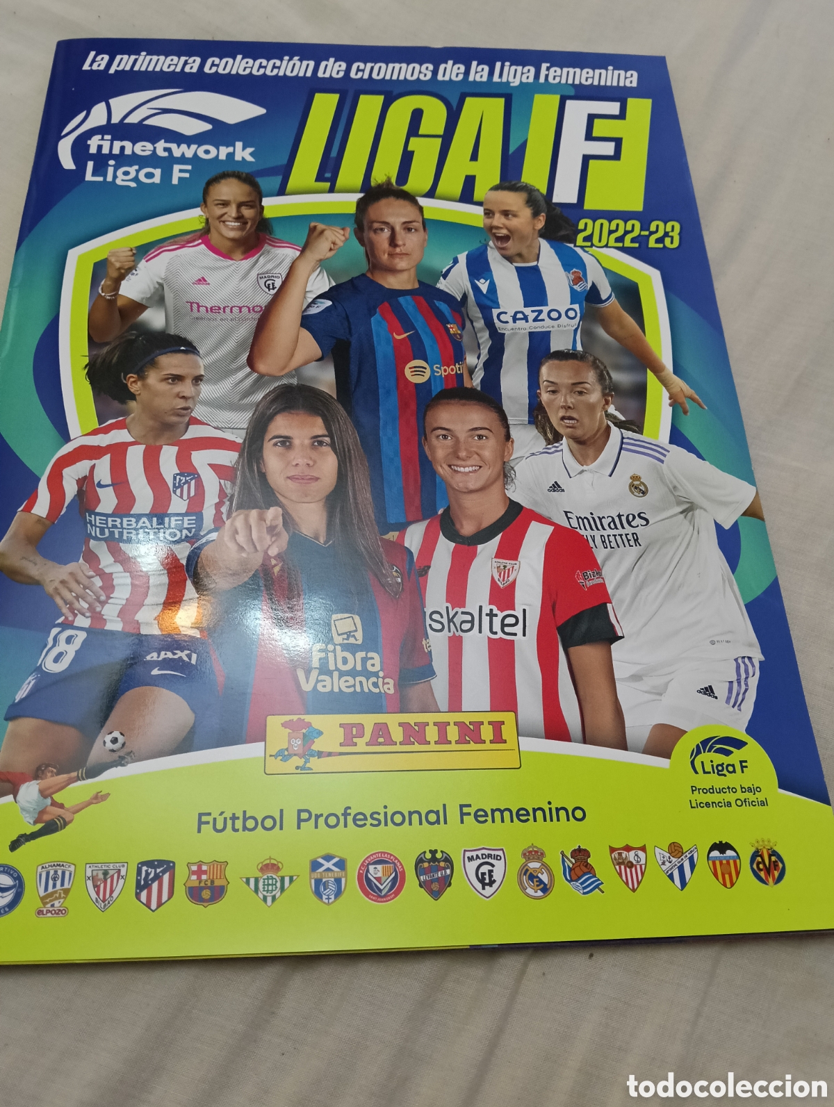&Aacute;lbum de f&uacute;tbol completo: &Aacute;lbum Liga F 2022 23 completo