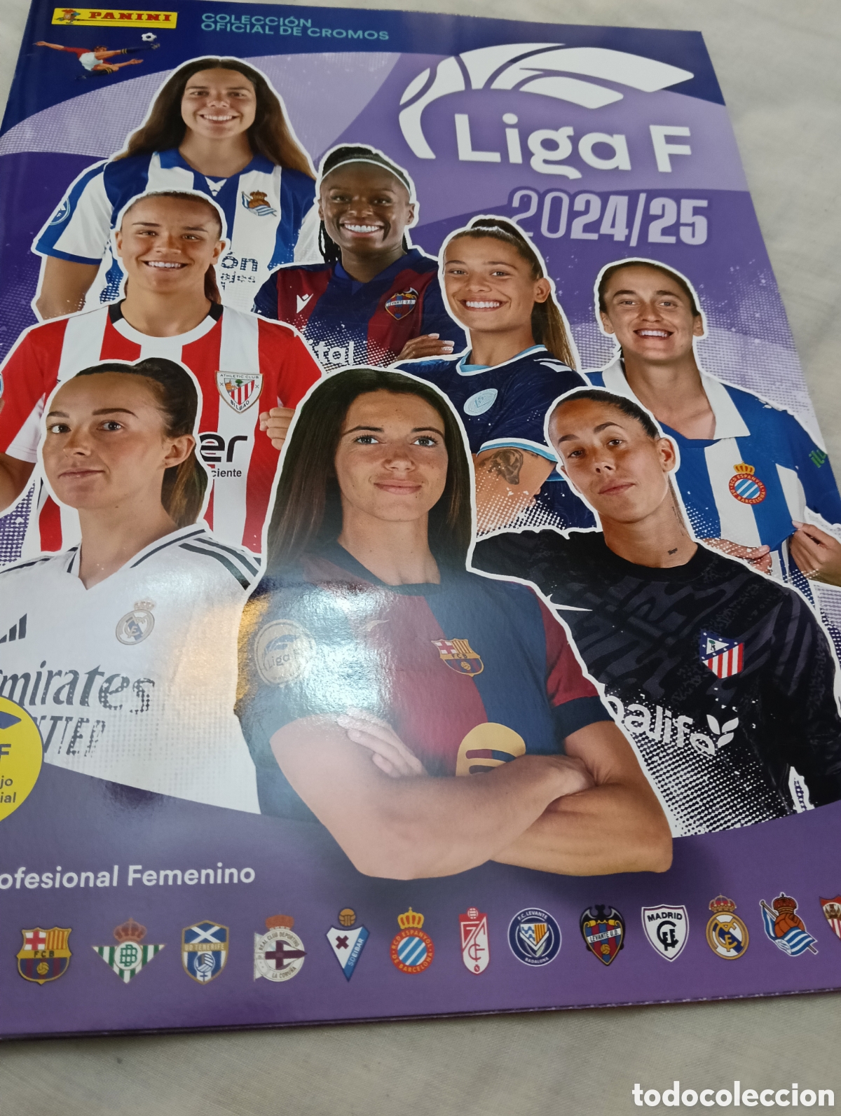 &Aacute;lbum de f&uacute;tbol completo: &Aacute;lbum Liga F 2024 25 completo