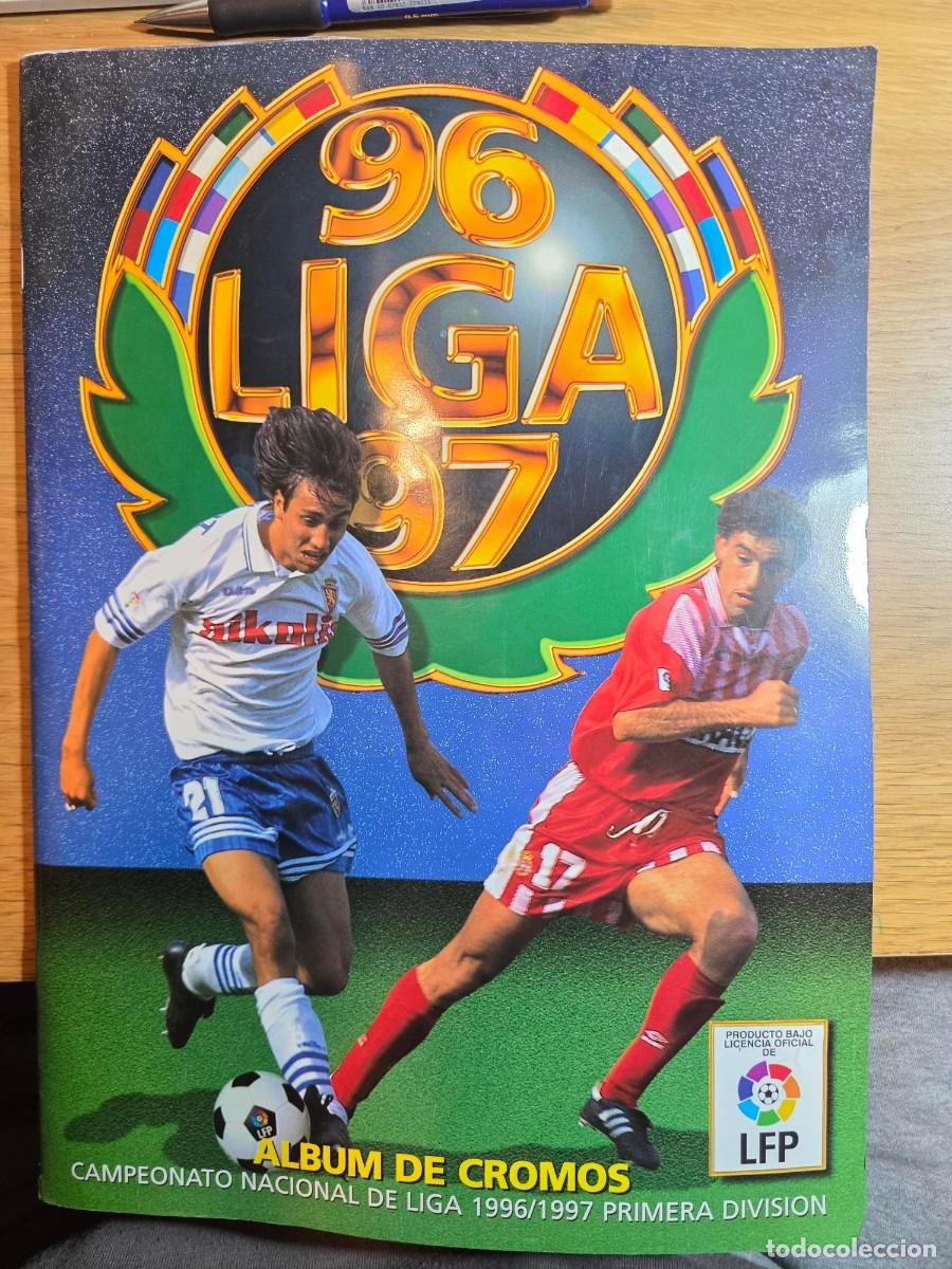 Caderneta de futebol completa: &Aacute;lbum Liga Este 96-97 &ndash; Todos los equipos completos &ndash; F&uacute;tbol vintage