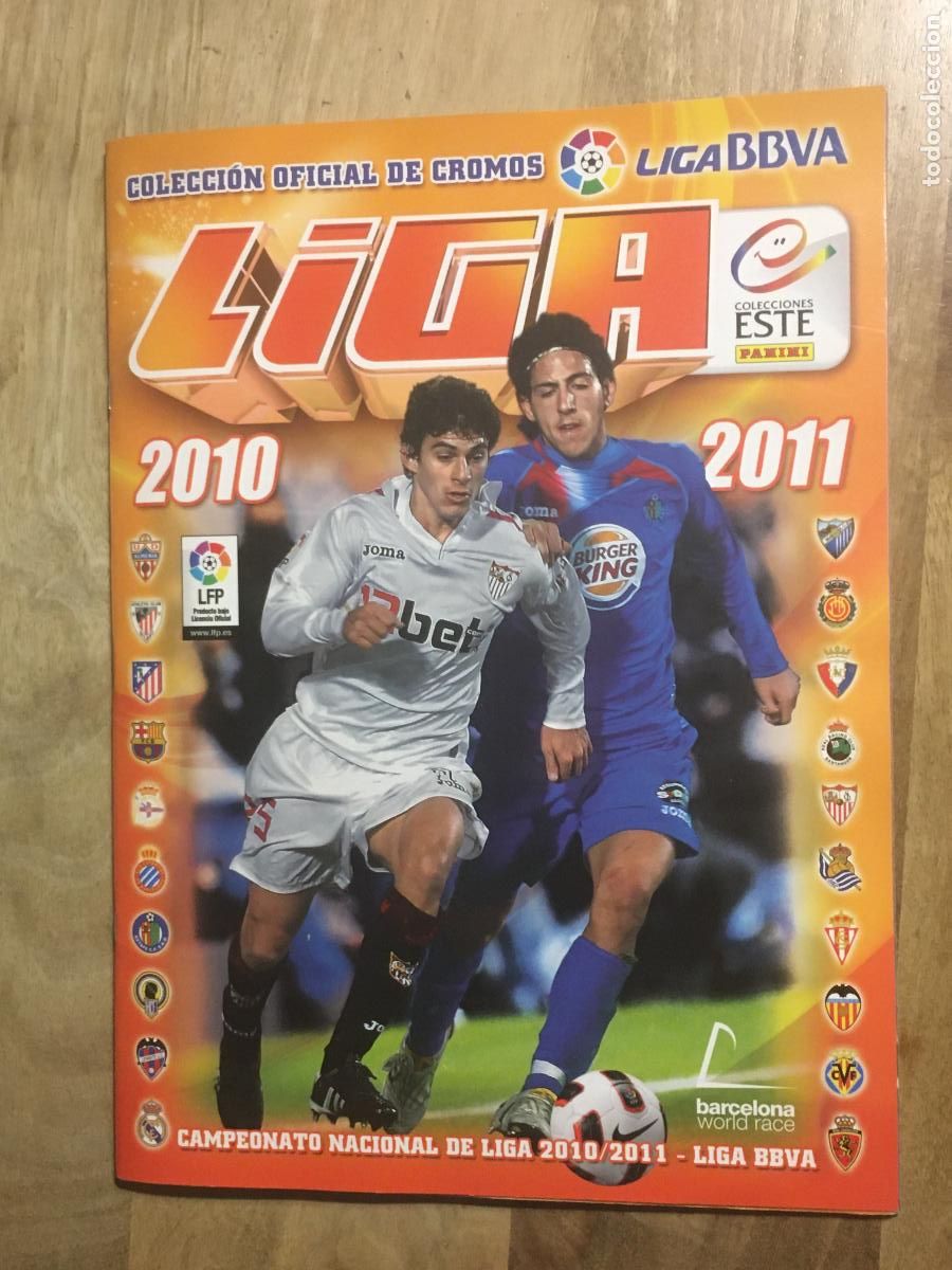 Caderneta de futebol completa: liga 2010 2011 ediciones este album de cromos completo perfecto estado como nuevo con 518 cromos
