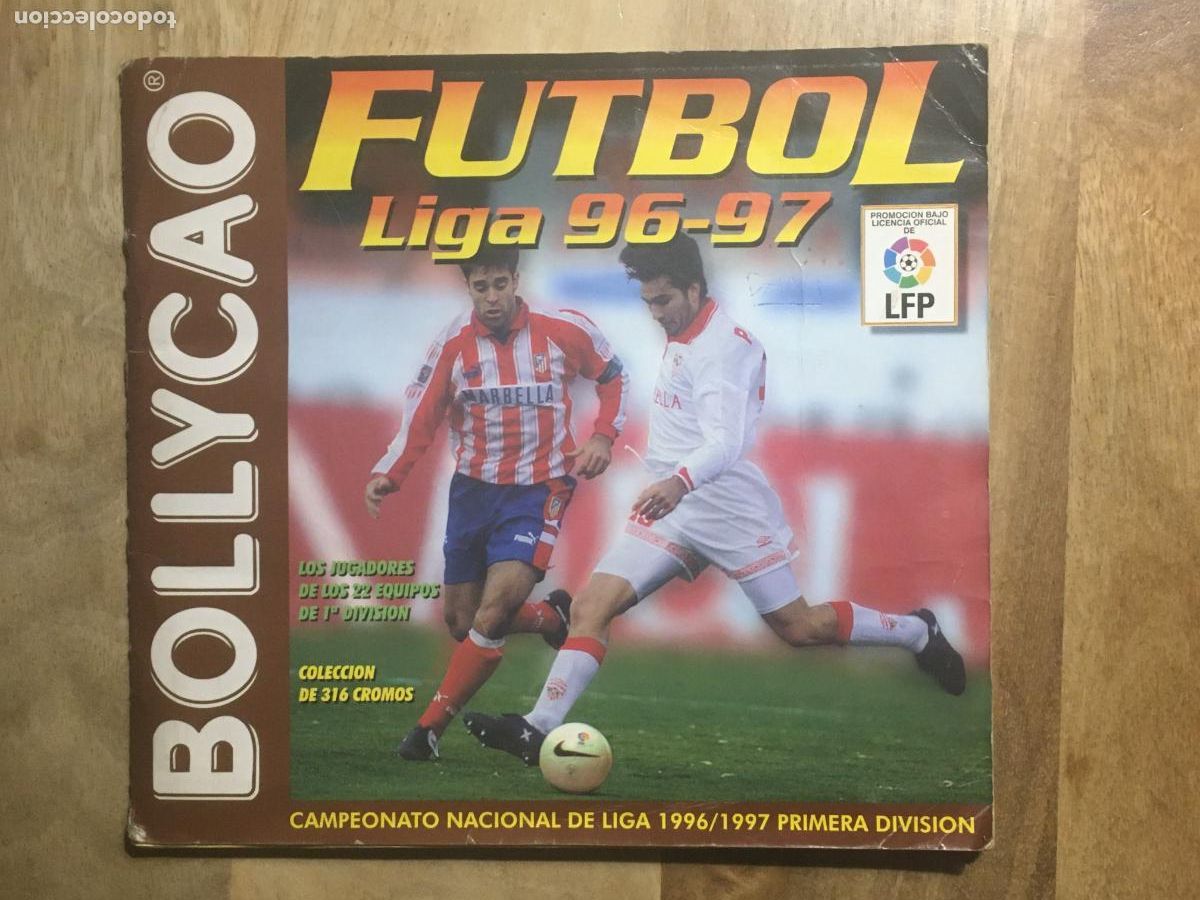 Caderneta de futebol completa: bollycao futbol liga 96 97 album de cromos casi completo muy buen estado solo falta 1 cromo