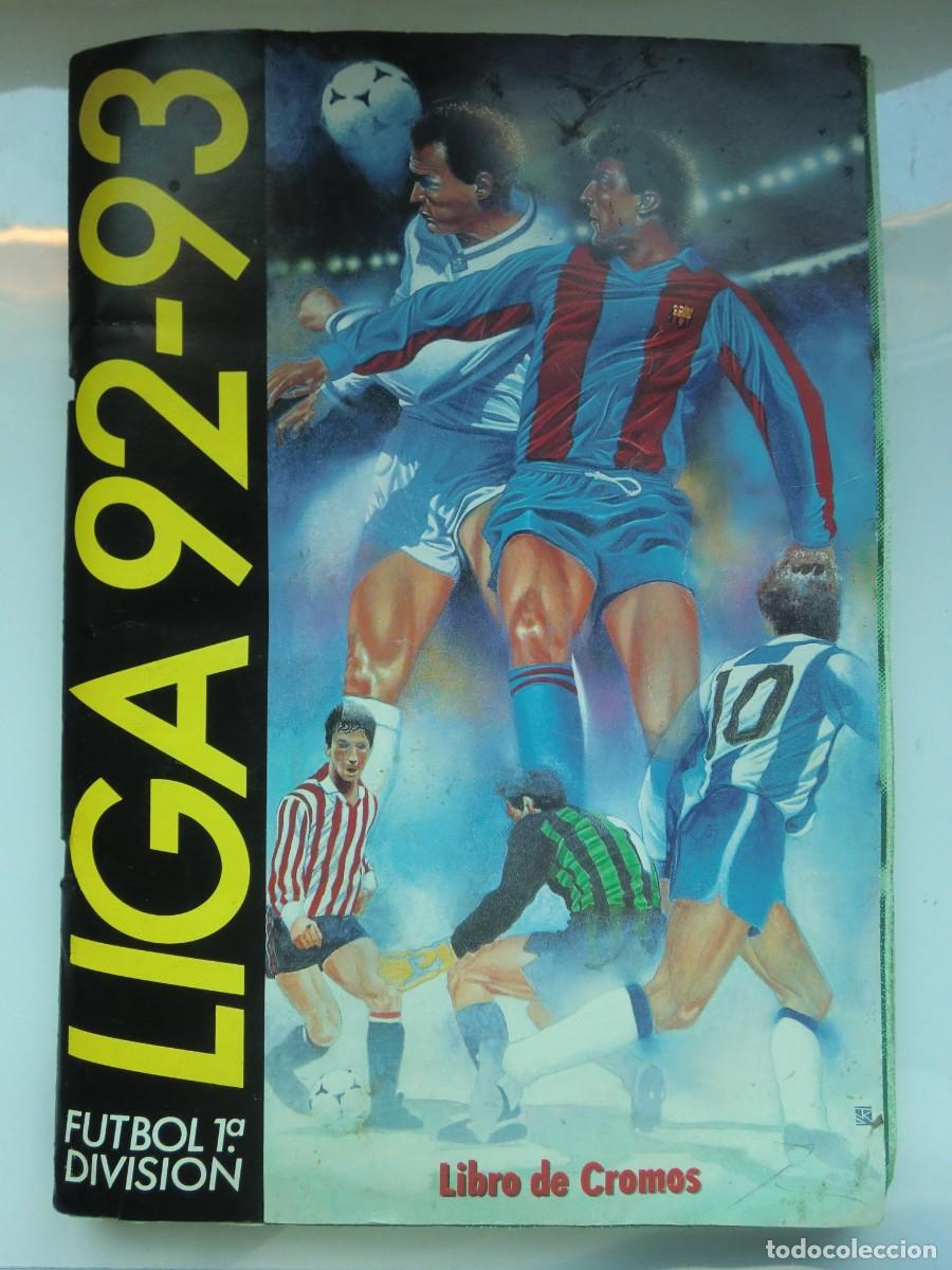 Caderneta de futebol completa: &Aacute;lbum de cromos completo LIGA ESTE 92-93 1992-1993. 429 cromos. Ver fotograf&iacute;as
