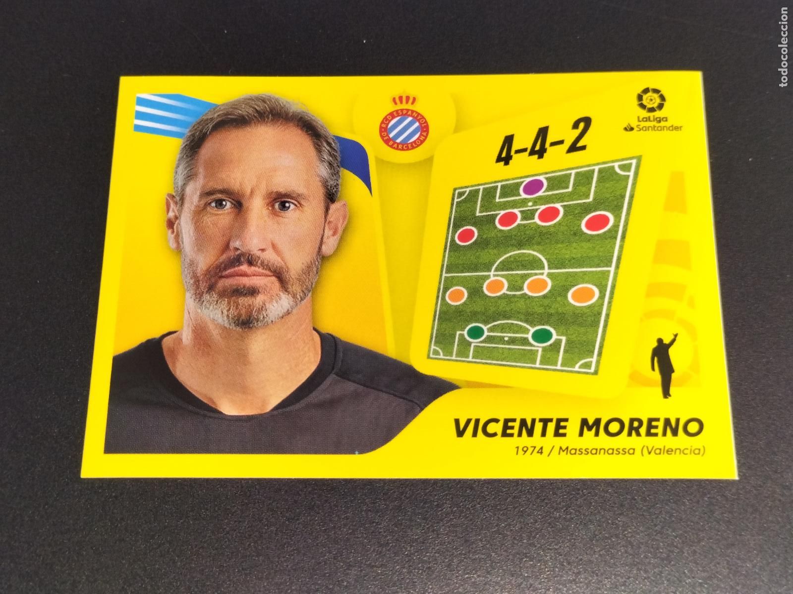 &Aacute;lbum de f&uacute;tbol completo: N&ordm; 2 VICENTE MORENO ESPANYOL CROMOS LALIGA SANTANDER ESTE LIGA FUTBOL 2021 2022 21 22 PANINI