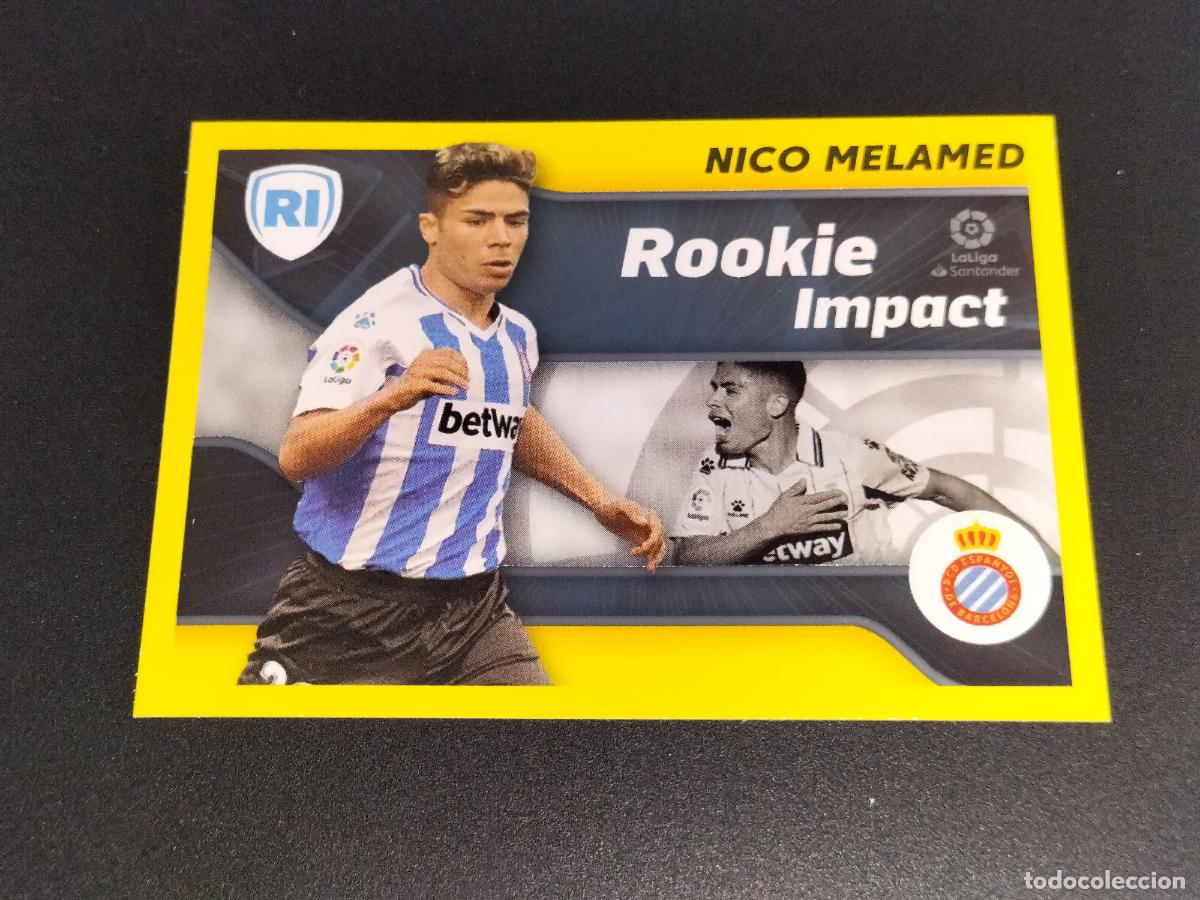 &Aacute;lbum de f&uacute;tbol completo: N&ordm; 4 NICO MELAMED ROOKIE ESPANYOL CROMOS LALIGA SANTANDER ESTE LIGA FUTBOL 2021 2022 21 22 PANINI