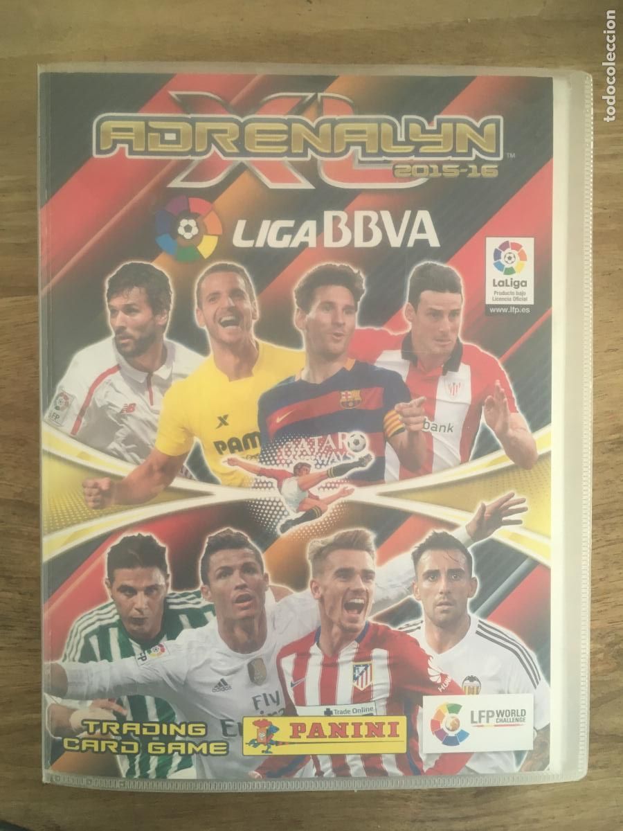 Caderneta de futebol completa: adrenalyn 2015 2016 15 16 album con 561 cromos messi cristiano ronaldo