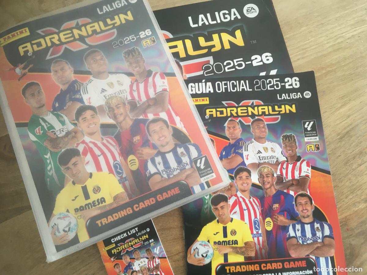 Caderneta de futebol completa: adrenalyn 2025 2026 25 26 album con 679 cromos muy buen estado