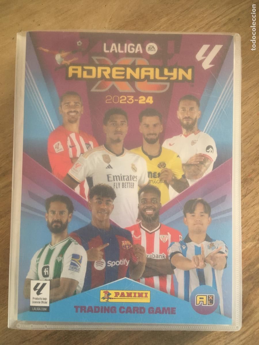 Caderneta de futebol completa: adrenalyn 2023 2024 23 24 album con 670 cromos con 5 lamine yamal messi memory cristiano card unica