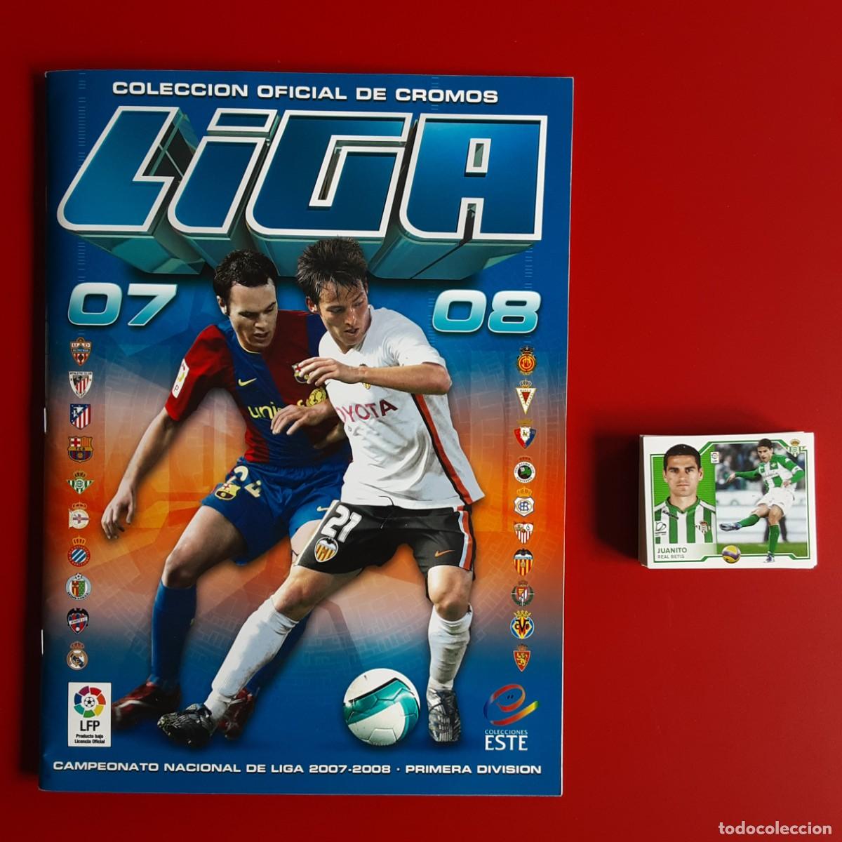 Caderneta de futebol completa: COLECCION COMPLETA LIGA ESTE 2007 2008 - INCLUYE TODO LO EDITADO MENOS LOS STAKS - MESSI ,
