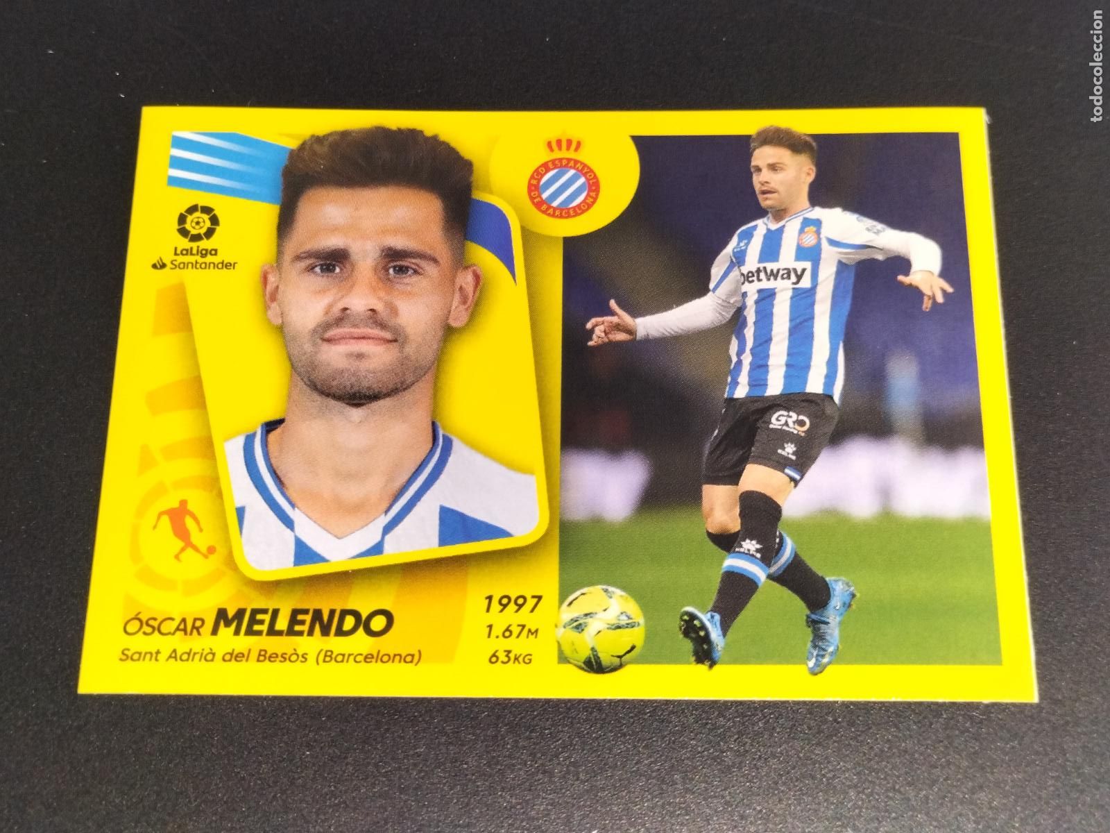 &Aacute;lbum de f&uacute;tbol completo: N&ordm; 14 A OSCAR MELENDO ESPANYOL CROMOS LALIGA SANTANDER ESTE LIGA 2021 2022 21 22 PANINI
