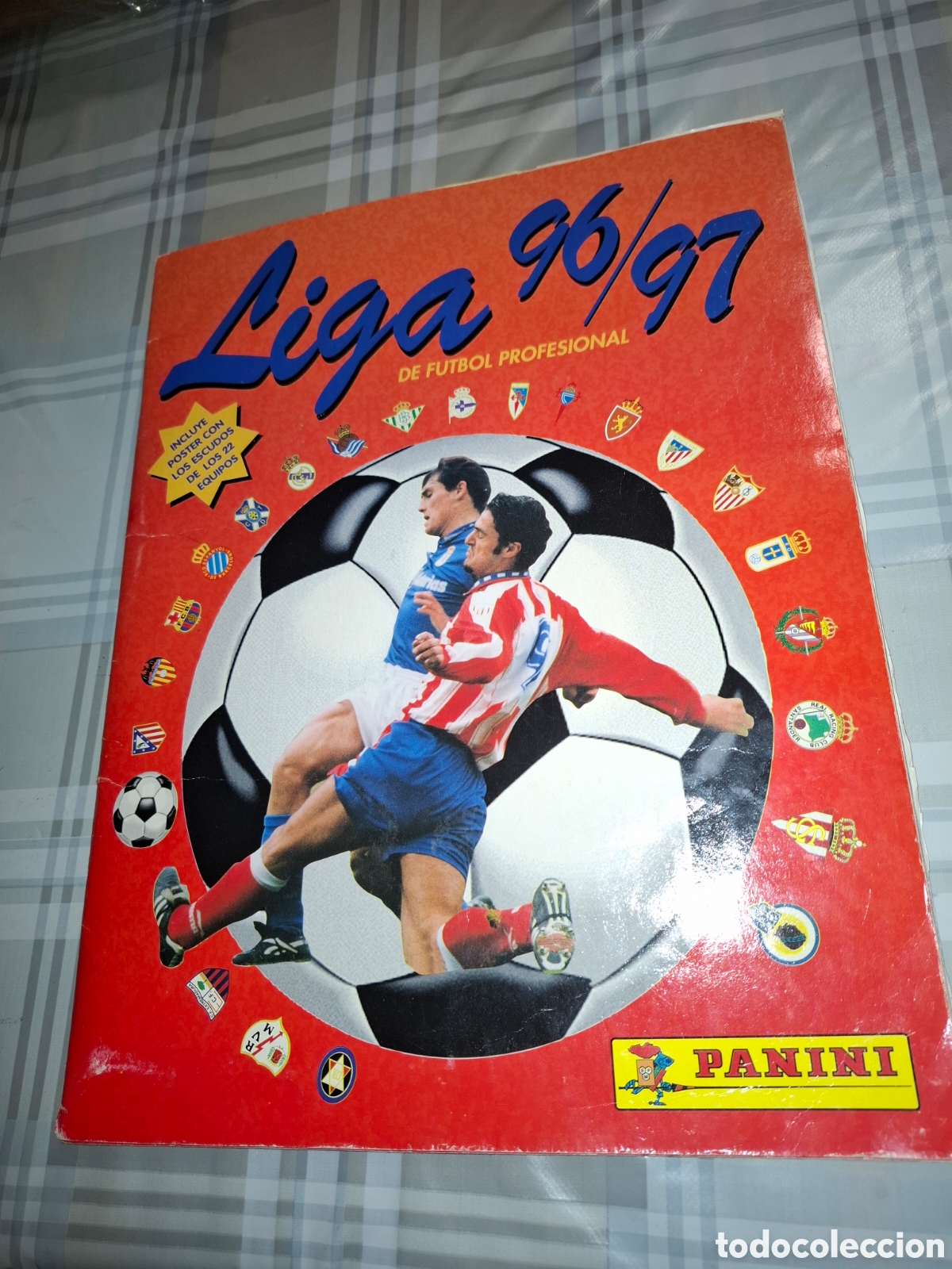 &Aacute;lbum de f&uacute;tbol completo: Liga 96 97 , Panini un cromo por casilla y todoslos fichajes.