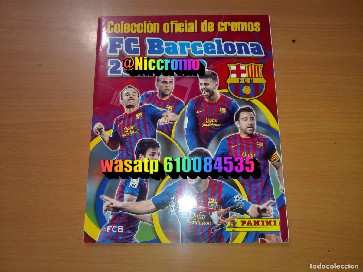 &Aacute;lbum de f&uacute;tbol completo: album barcelona 2011 2012 con cromos de messi panini completo buen estado + en niccromo