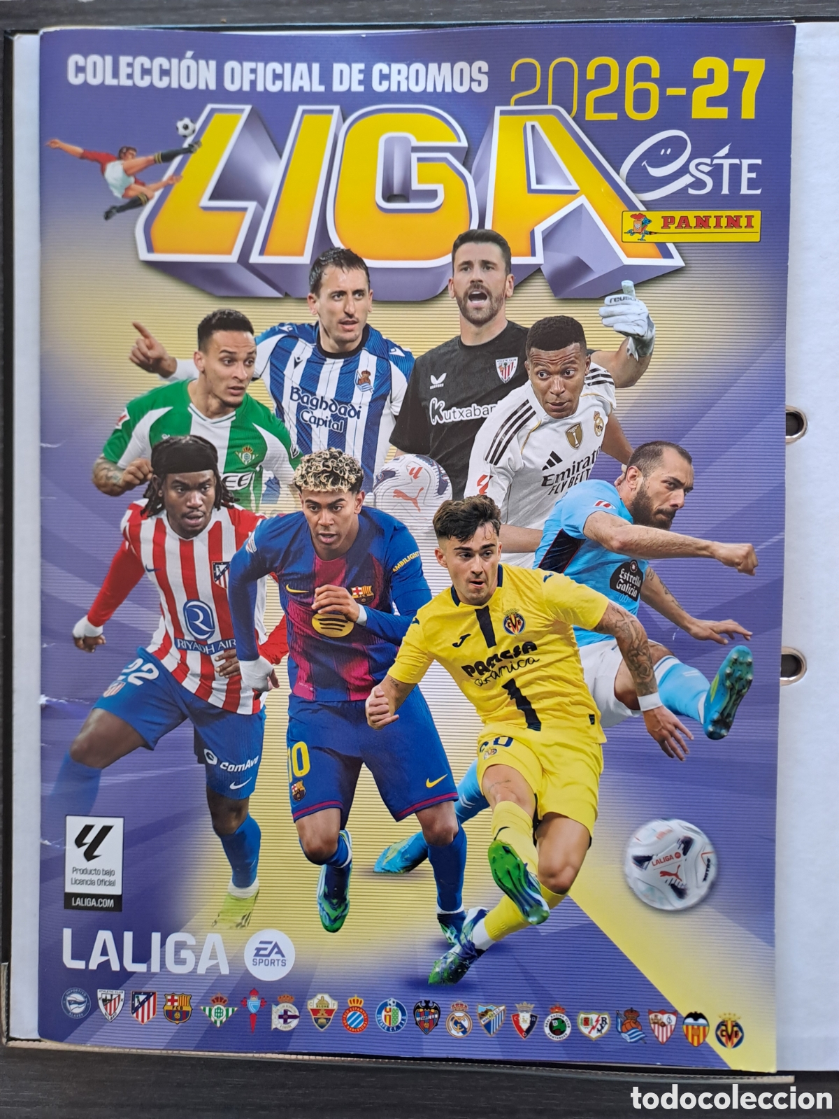 &Aacute;lbum de f&uacute;tbol completo: Liga Este 2026-2027 completa &ndash; Primera, segunda y tercera edici&oacute;n