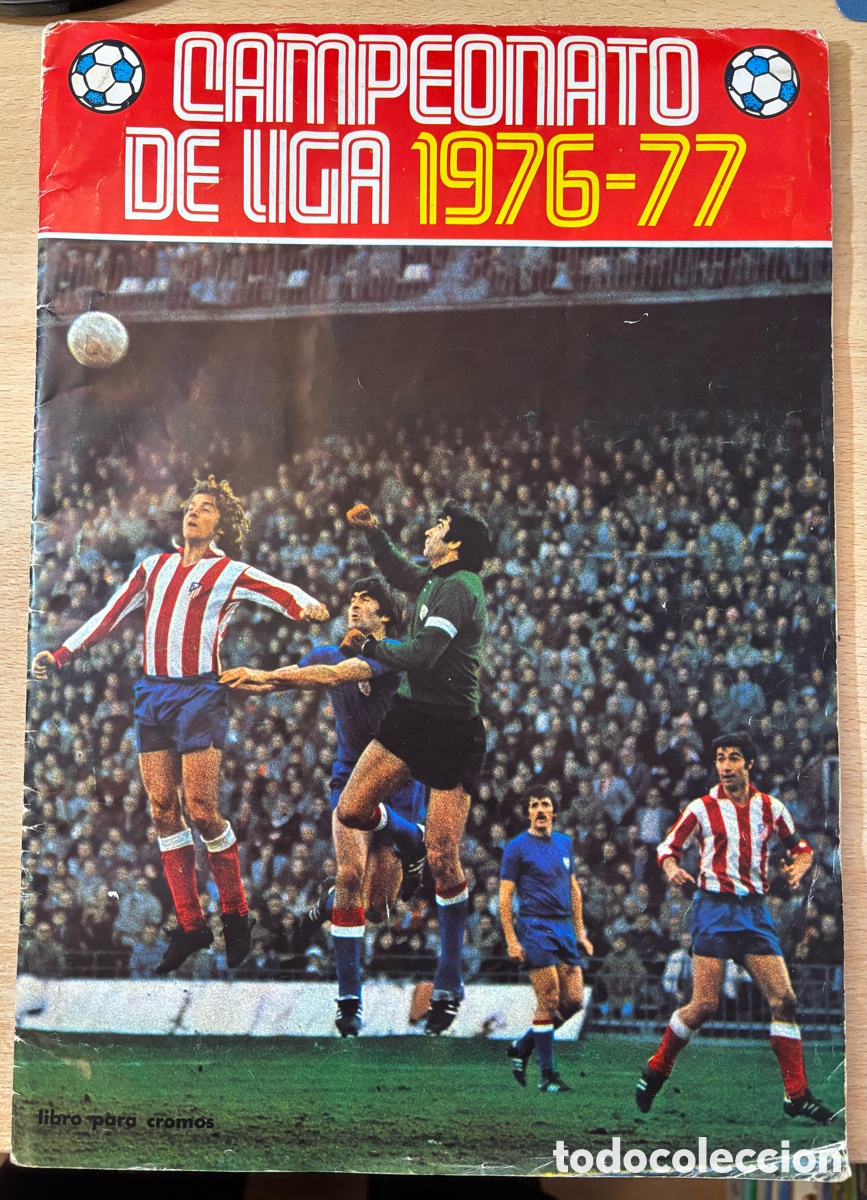&Aacute;lbum de f&uacute;tbol completo: &Aacute;lbum Fher Disgra Campeonato de Liga 76-77 100% completo, incluye los fichajes imposibles