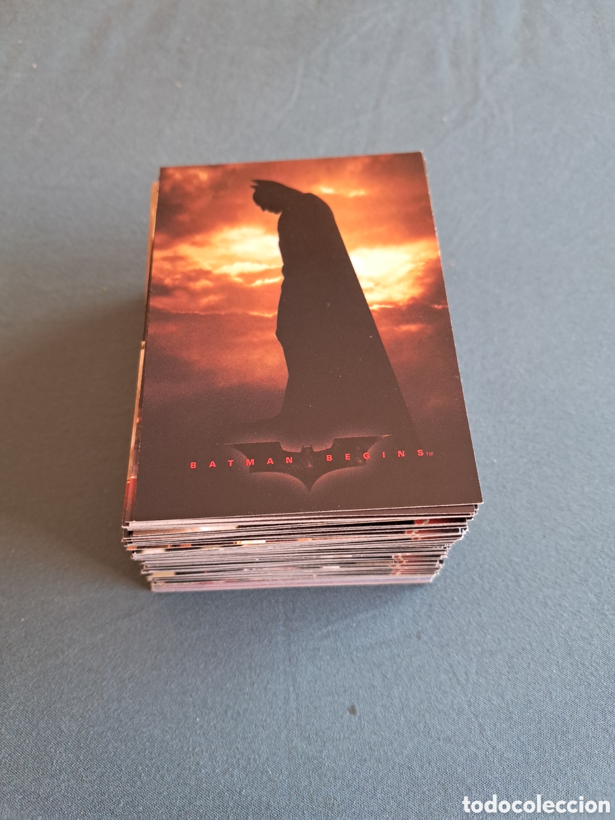 &Aacute;lbum de f&uacute;tbol completo: TOPPS,BATMAN BEGINS,SERIE COMPLETA DEL 1 AL 90