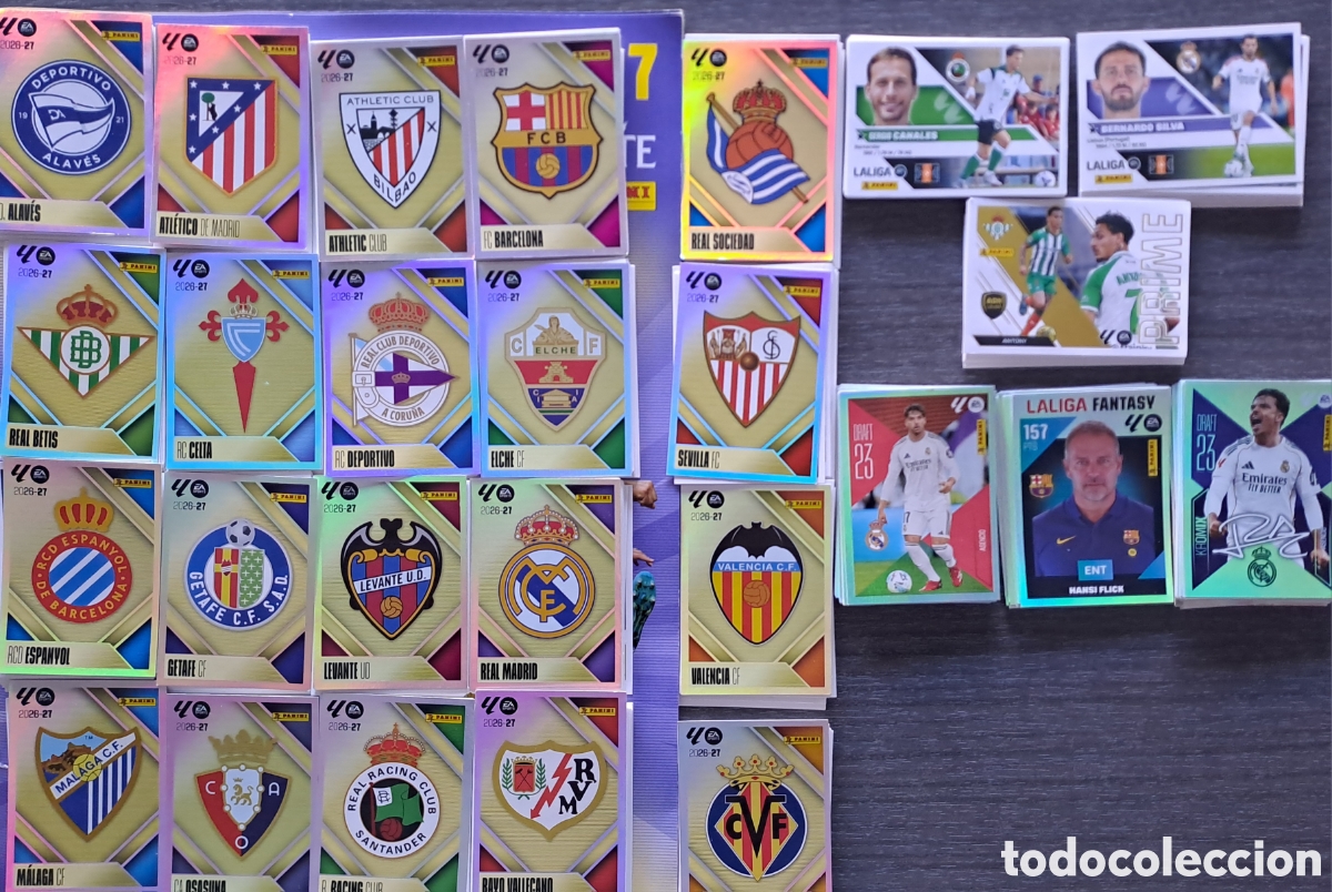 &Aacute;lbum de f&uacute;tbol completo: Liga Este 26-27 completa hasta 3&ordf; edici&oacute;n + &Uacute;ltimos Fichajes