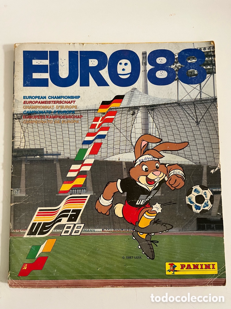 &Aacute;lbum de f&uacute;tbol completo: Album completo futbol Euro 88-Europa 88-Panini-buen estado.