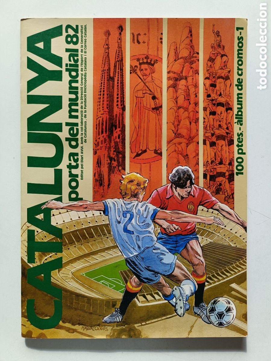 &Aacute;lbum de f&uacute;tbol completo: &Aacute;lbum de Futbol Catalunya porta del mundial 82 COMPLETO Enciclopedia Catalana